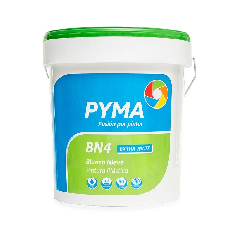 Pintura blanco nieve ¨extra mate ¨antimoho Pyma BN4