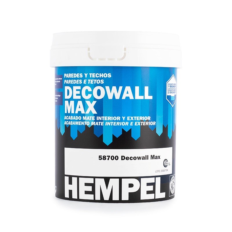 Pintura blanca cubriente Hempel decowall max para interior