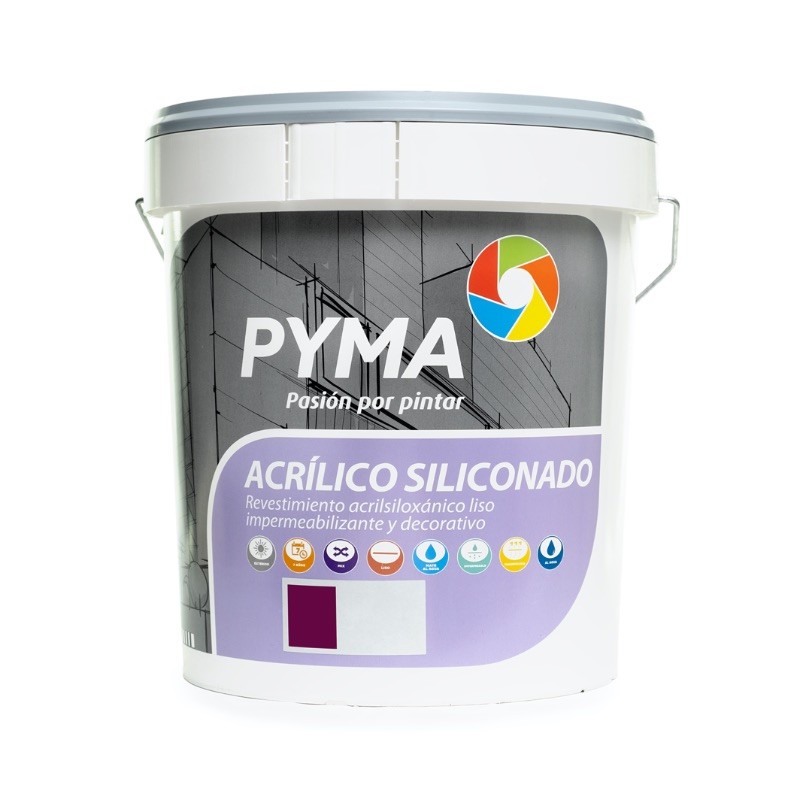 Pintura siliconada blanca para exterior Pyma 15 l. - Pinturas Juliá