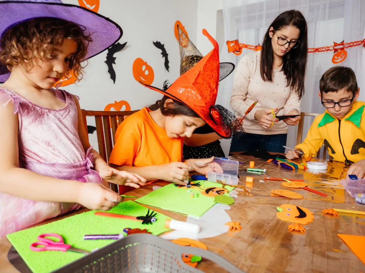 Otoño de manualidades con niños con Pinturas Juliá