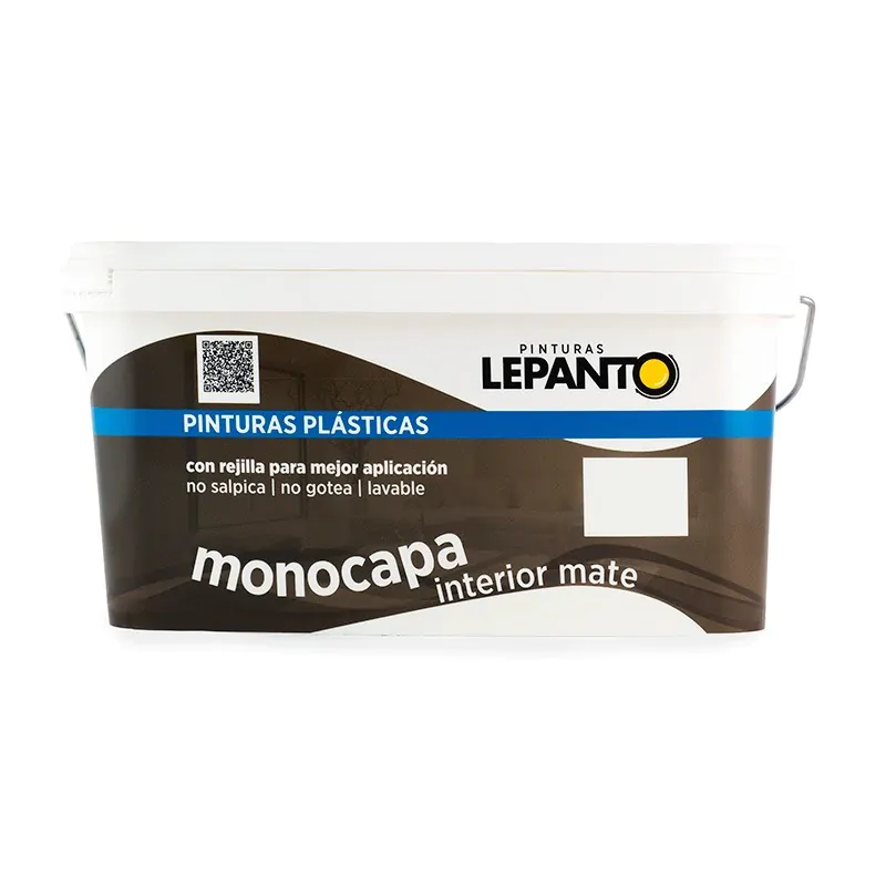Pintura blanca monocapa cubeta con rejilla