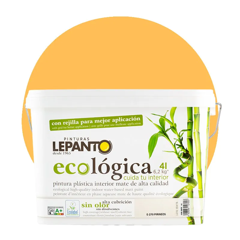 Pintura Ecológica Colores para interior anaranjado