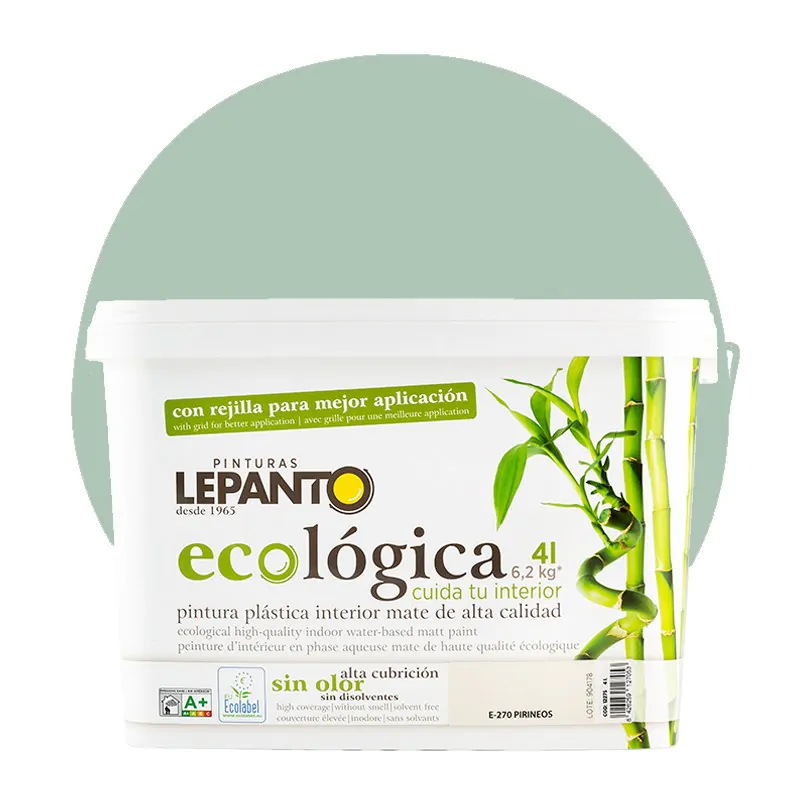 Pintura Ecológica Colores para interior aguamarina