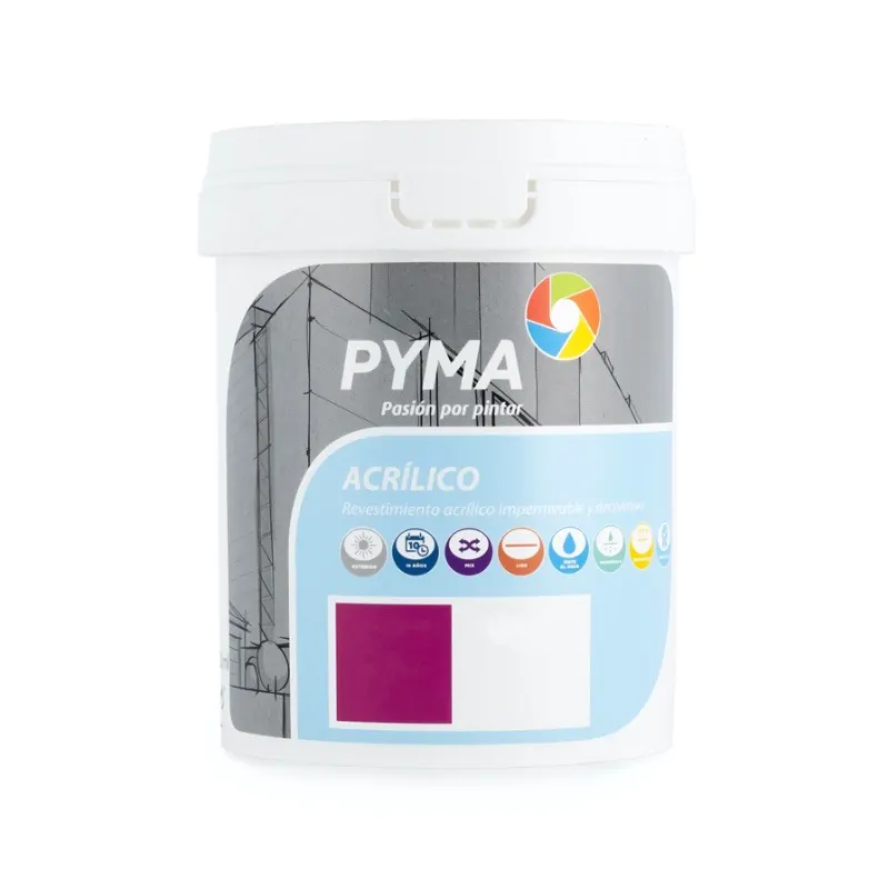 Pintura acrílica para fachadas blanca Pyma