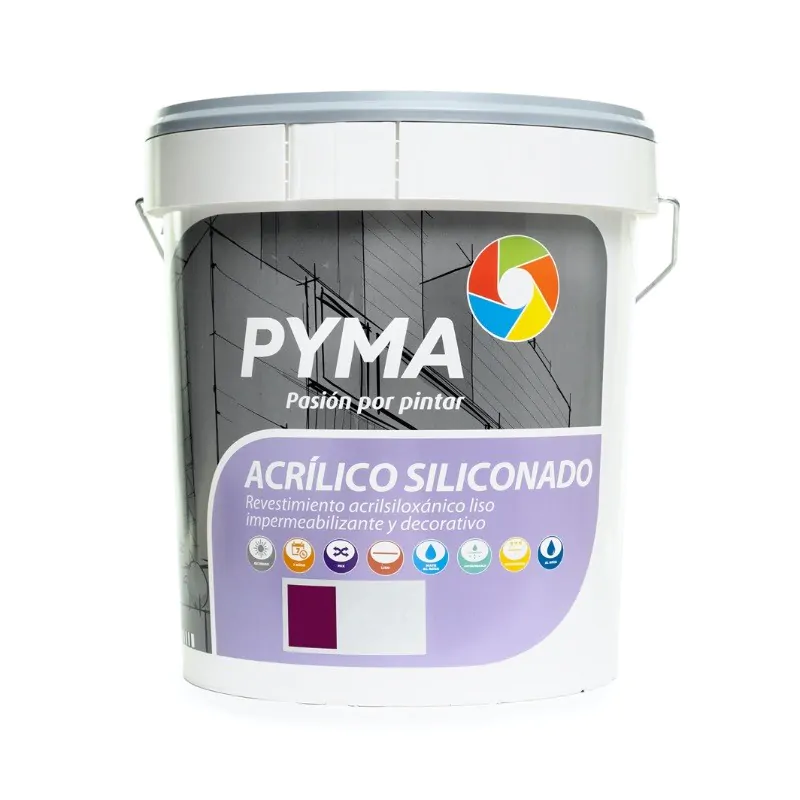 Pintura siliconada blanca para exterior Pyma 15 l