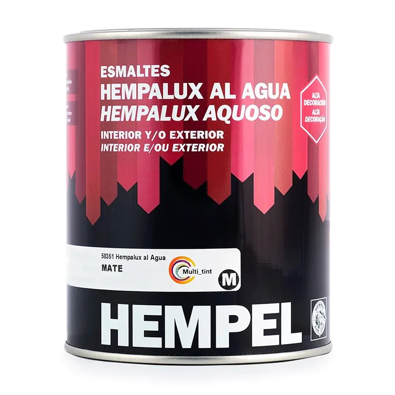 Esmalte sintético Hempel mate de altas prestaciones.