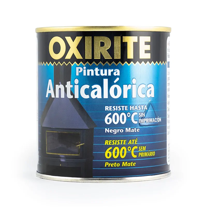 Pintura negra para estufas y barbacoas Xylazel 750 ml.