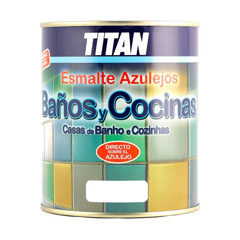 Esmalte Titan renovar los azulejos blanco 750 ml.
