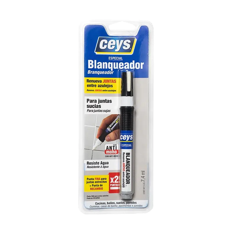 Marcador blanqueador de juntas de azulejos y baldosas 7,4 ml.