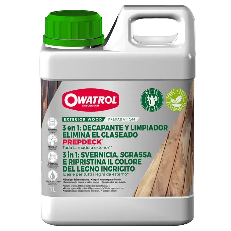 OWATROL PREPDECK decapante/ limpiador madera exterior