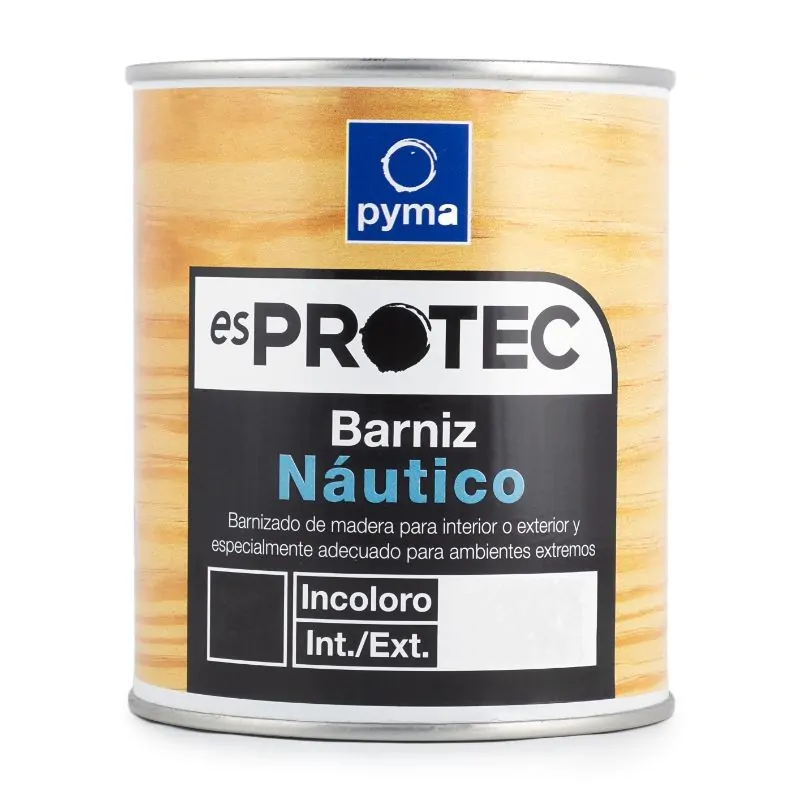 Barniz Pyma brillante de buena dureza y elasticidad.