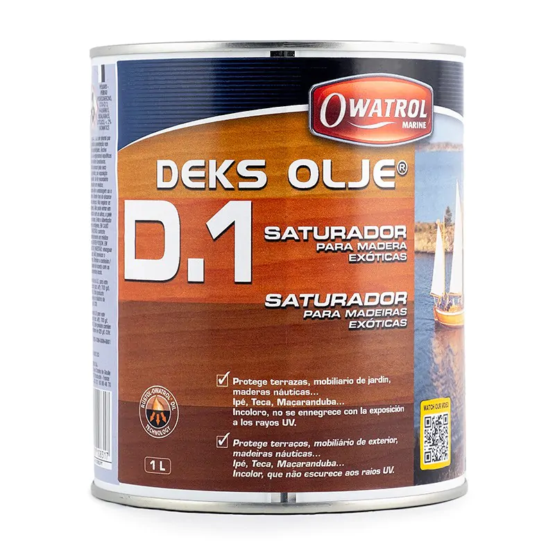 OWATROL D1 Saturador mate de maderas exóticas para ambientes extremos.