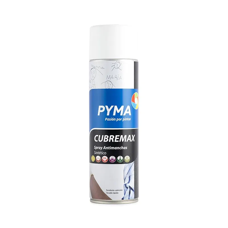 Cubremax Pintura antimanchas de bajo olor de secado rápido en spray