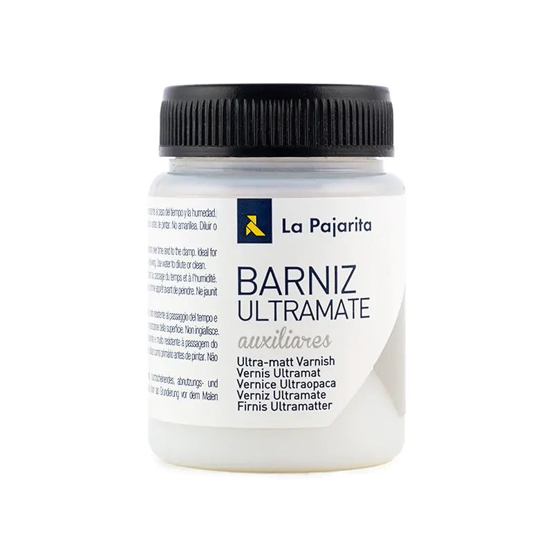 La pajarita Barniz al agua ultra mate 175 ml.