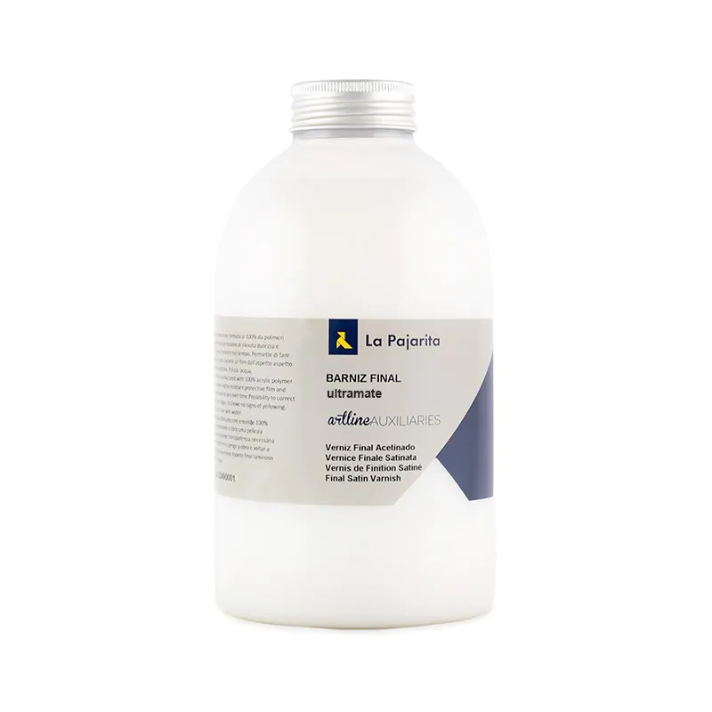La pajarita Barniz al agua ultra mate 500 ml.
