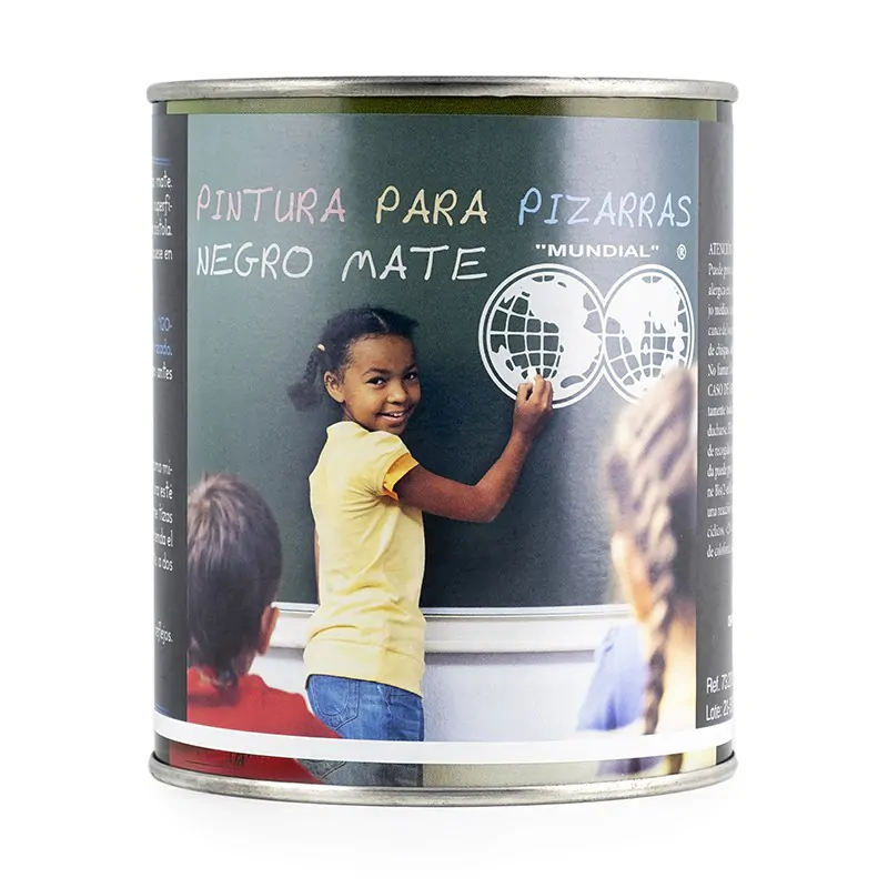 Pintura para pizarra de acabado mate negro 750 ml