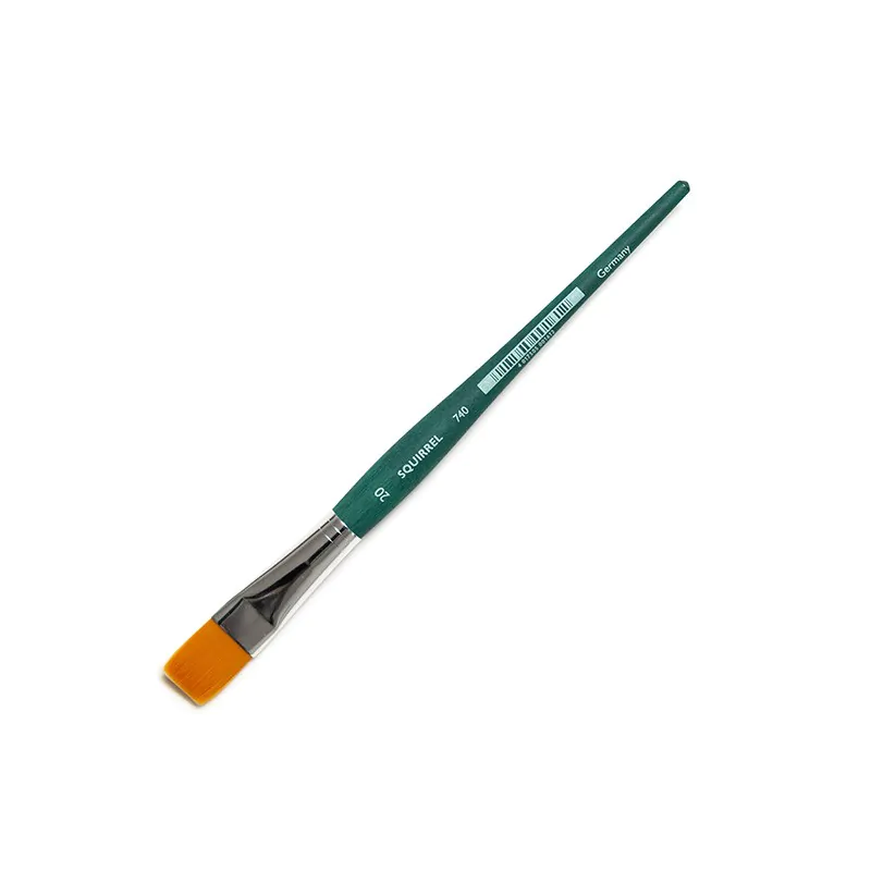 Pincel plano Squirrel pelo extra fino para manualidades.