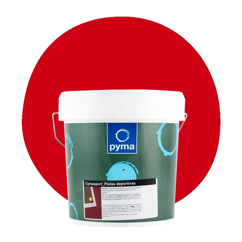 Pyma pinturas para suelos  Rojo tenis.