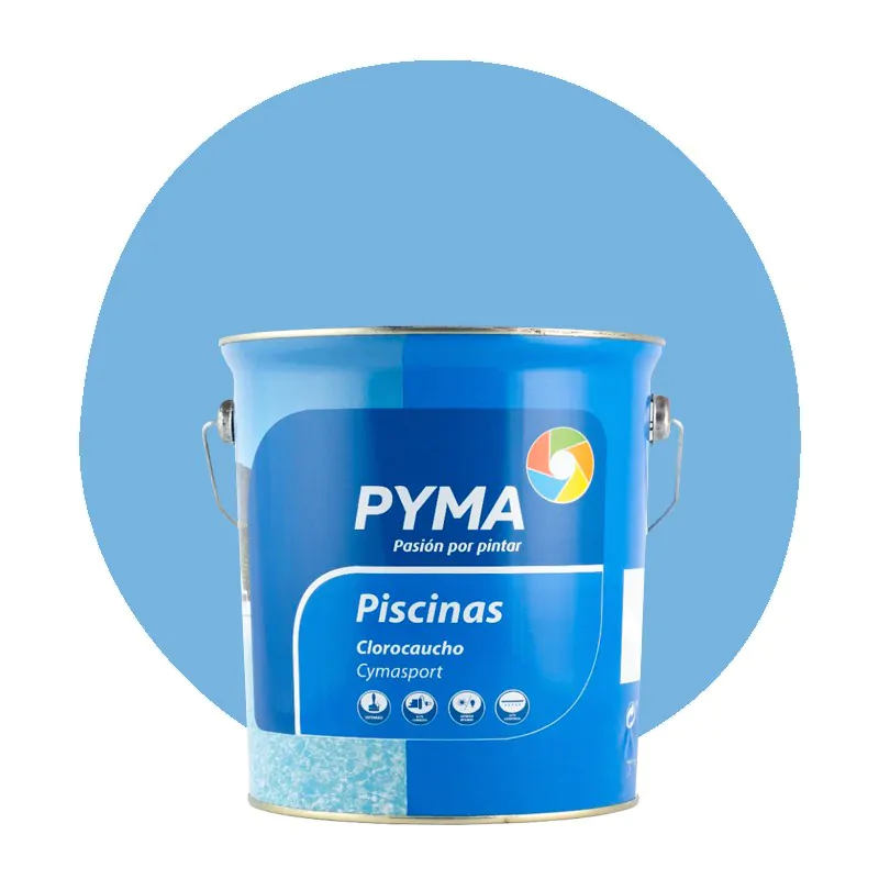 Pyma pintura para piscinas al clorocaucho azul 4 l.