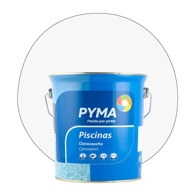 Pyma pintura para piscinas al clorocaucho blanco 4l.