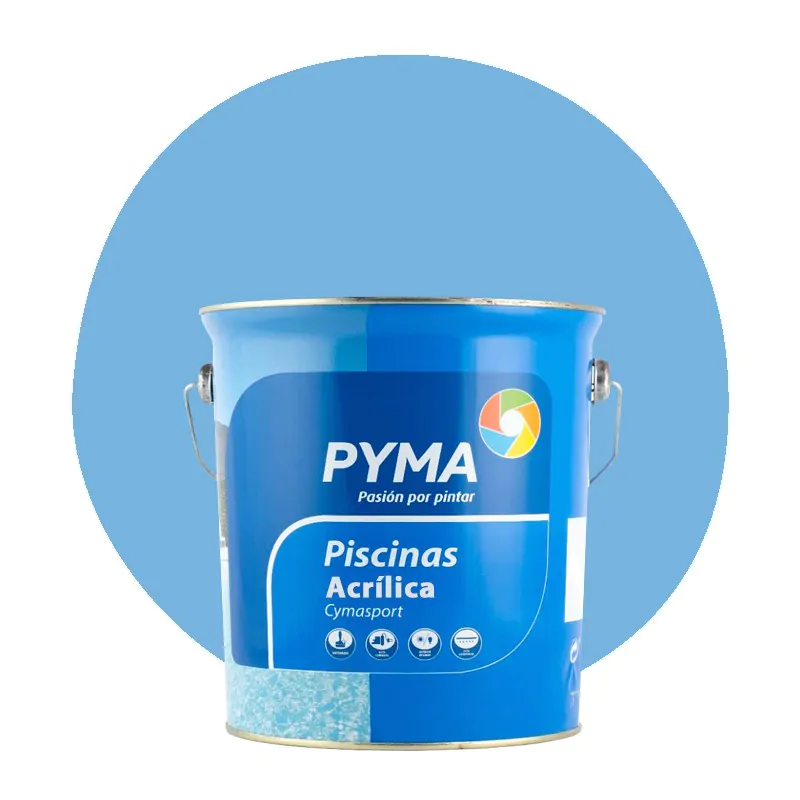 Pyma pintura para piscinas al agua azul 4 l.
