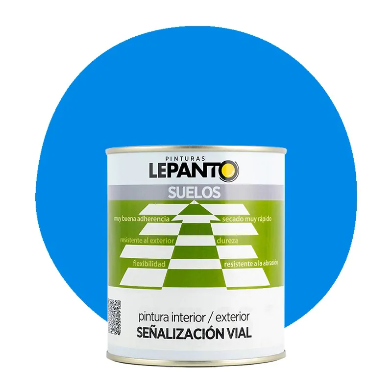 Pintura para señalización de marcas viales azul 750 ml.