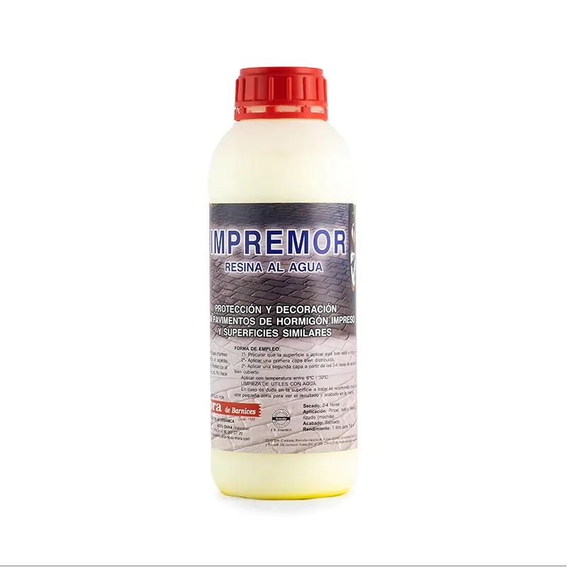 Impremor barniz al agua para hormigon impreso.
