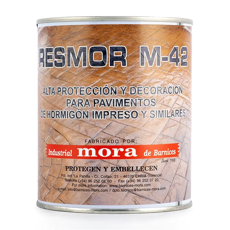 Impremor barniz al disolvente Mate para hormigon impreso.