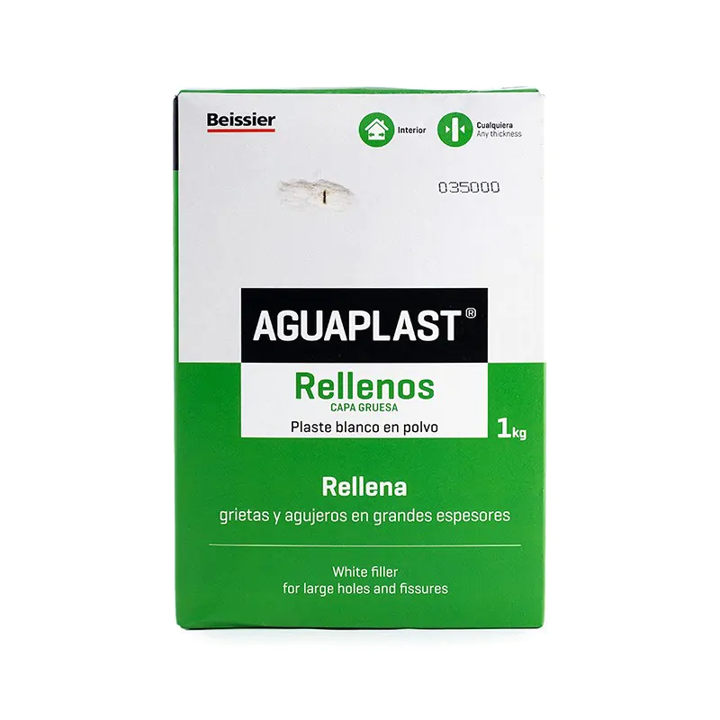 Aguaplast de relleno rápido para grietas y agujeros 1 kg.