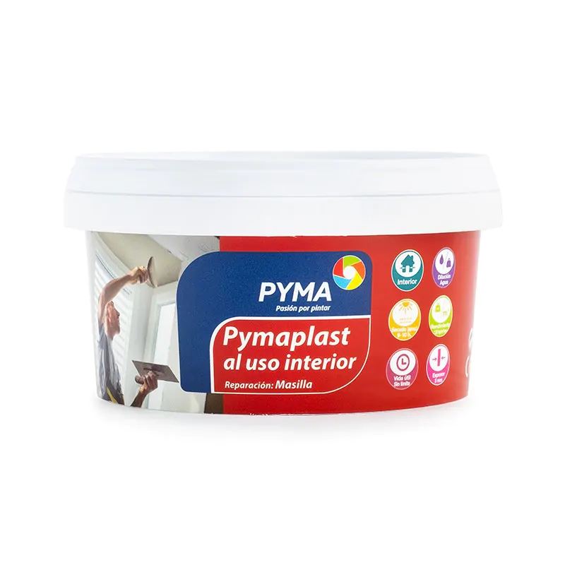Pymaplast masilla al uso para interior.