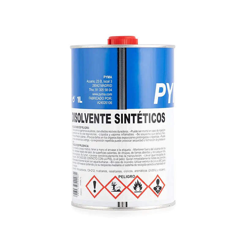 Pyma disolvente para sintéticos.