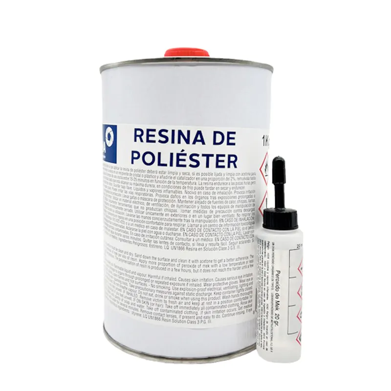 Resina de Poliester + Catalizador 1 Kg.